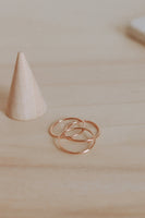 Trio Of Gold Stacking Rings